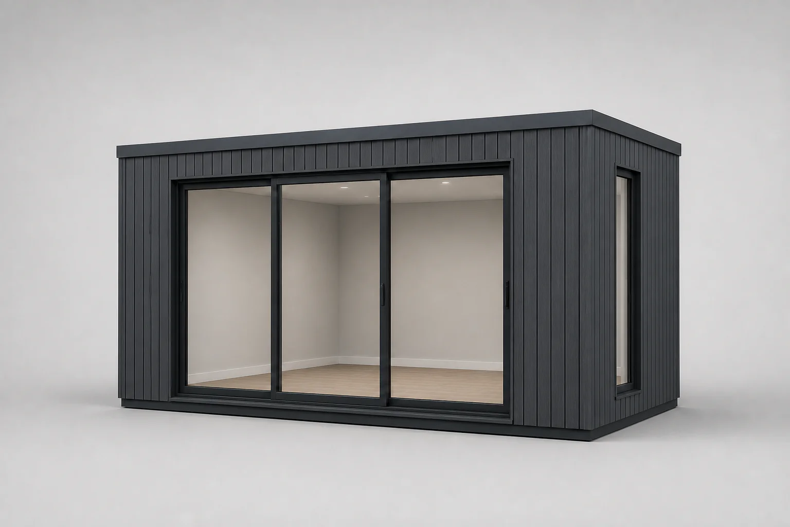 3D view of a configurable garden room used to explain Ireland: custom 3D configurator software and rollout.